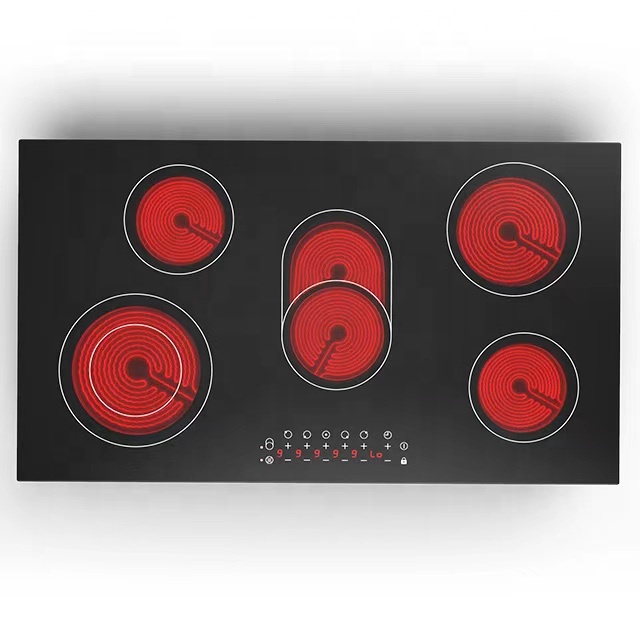 Induction Cooktop, 240V Electric Cooktop 900*520*78 MM, LED Touch Screen Burner, Overheat Protection Function Hot Plate, 9 Temperature And Power Choice, Safety Lock, Special Design Glass Panel Stove